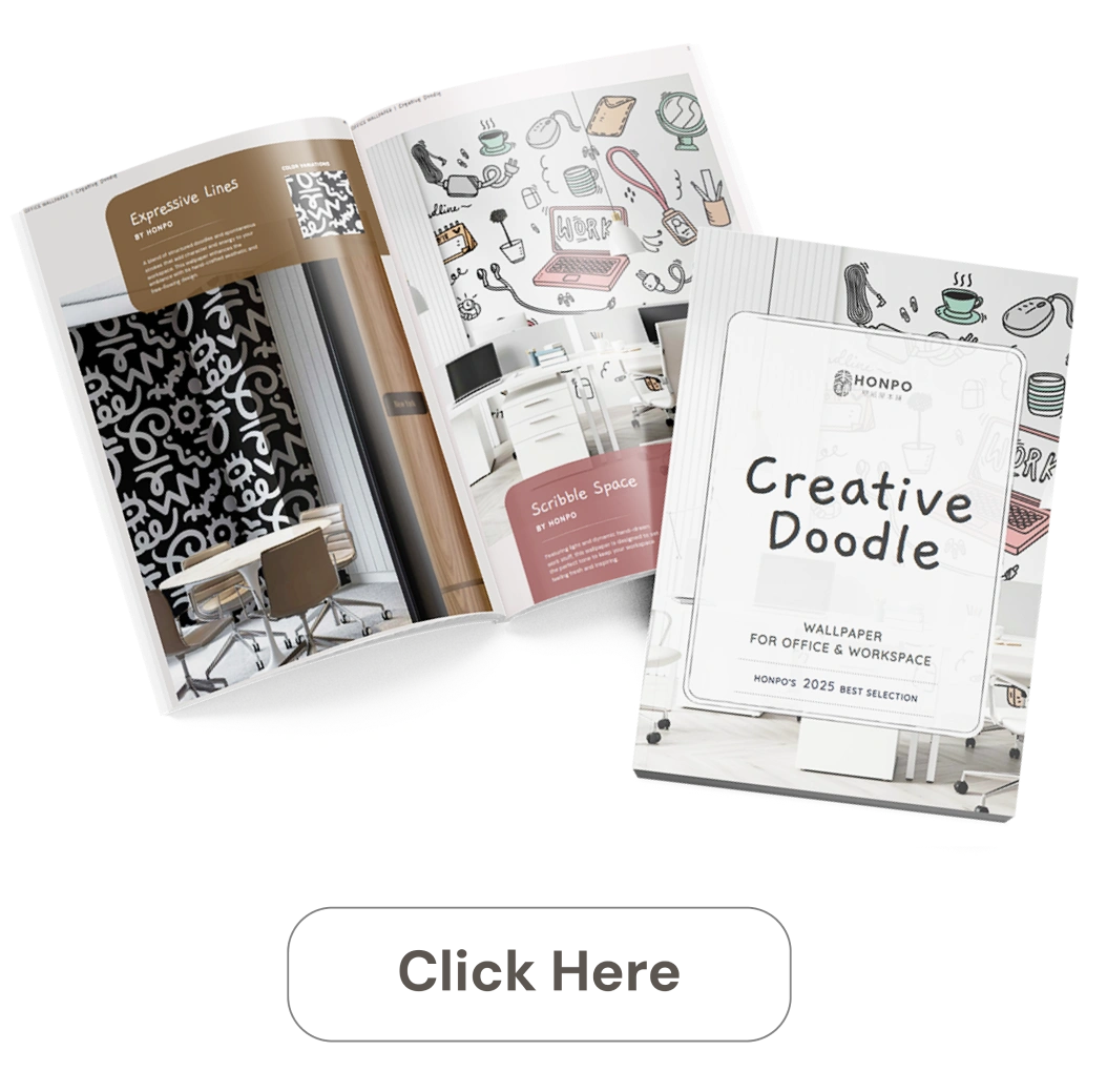 Find more inspiration about office wallpaper design here